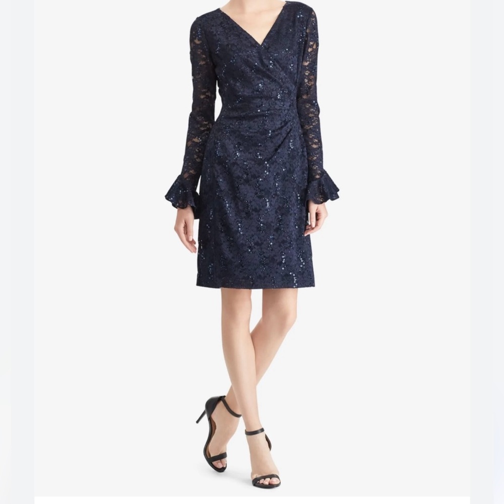Ralph Lauren Midnight Blue Lace Dress